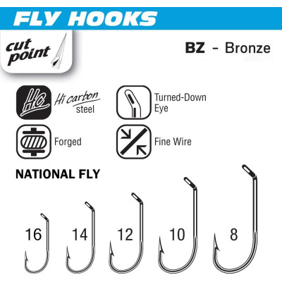 Fly Fishing Short Hooks