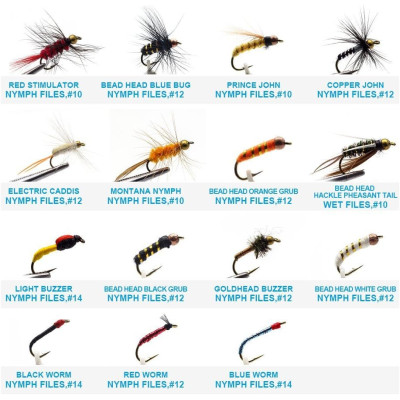 110 Boxed Sets Mixed Dry Wet Nymph Fliegen