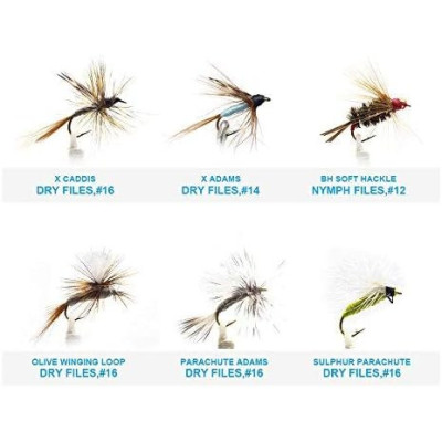 60 Adams and buzzers nymph flies