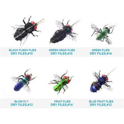 60 Best Selection Flies Box