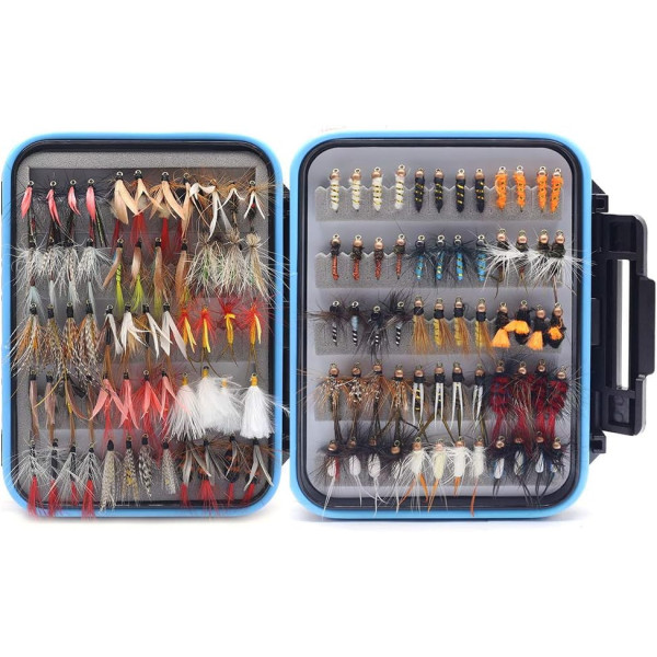 Best Selection Flies Box -120pcs Deluxe Box