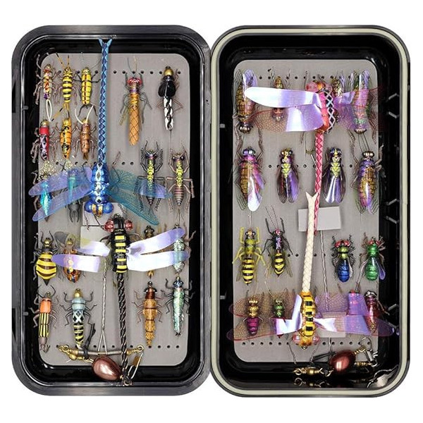 40 Boxed Set Mix Dry Flies Wet Flies