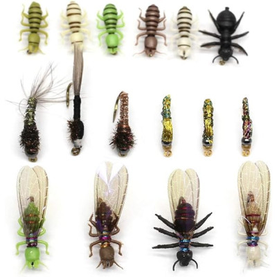 26 Wet Flies Ant Mosquito Larva