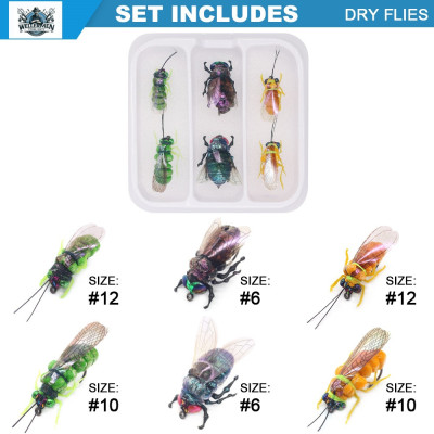 Dry Flies Three Varieties Boxed