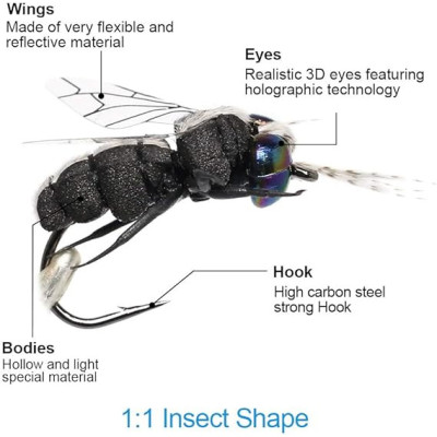 12 Flesh Fly Kit Dry Flies