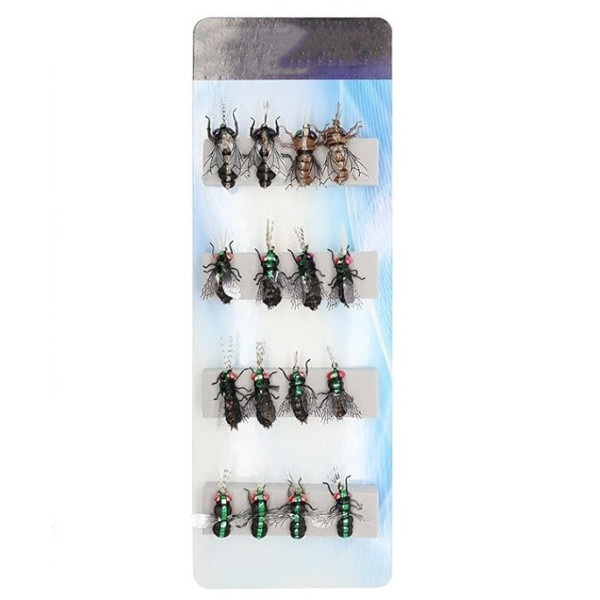 16 Mixed Flies Lures