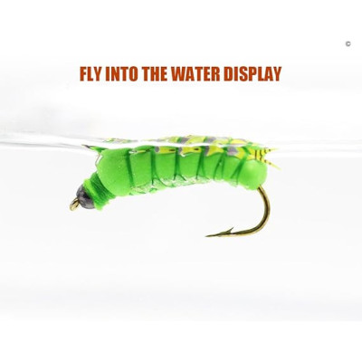 16 Fly Fishing Flies Larvae Set