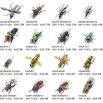 36 Mixed Fly Fishing Flies