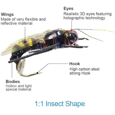 36 Mixed Fly Fishing Flies