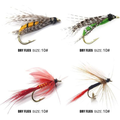 16 Flies Kit Dry Wet Flies