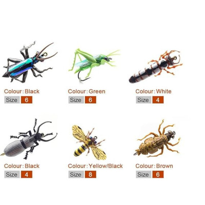 6 Mixed Flies Bug Pro Pack