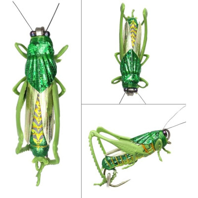 20 Grasshopper Crickets Realistic Fly Steelyard Style