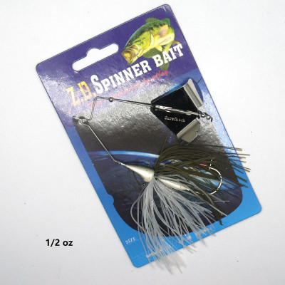 Spinner Bait Bass Fishing Lure 1/2 oz Black