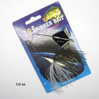 Spinner Bait Bass Pesca Lure 1/2 oz Nero