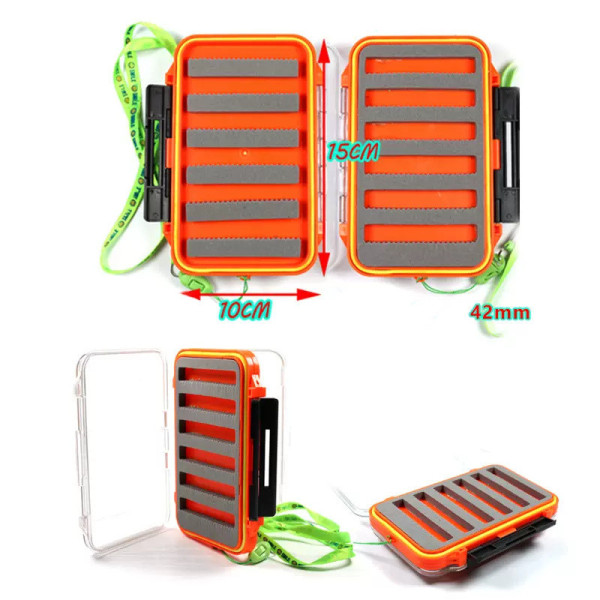 Fly Box Waterproof Box Tipo Big Size Laranja 02