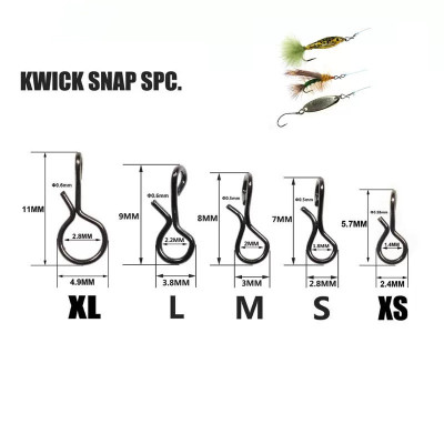 10 Fly Bait Köder Schnellhaken Ändern Quick Fly Snap Größe XL