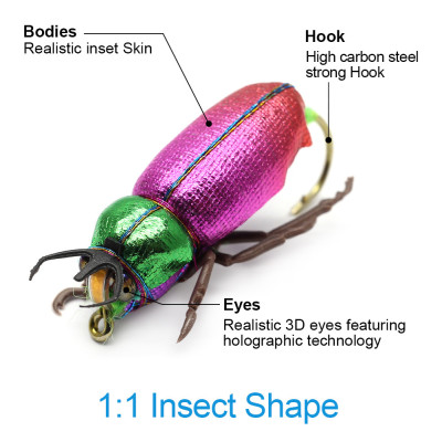 Fly Bait Realistic Scarab Beetle Dry Fly