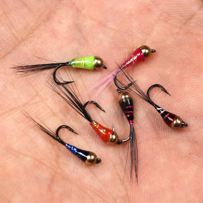 6 Copper bead head Nymph wet fly