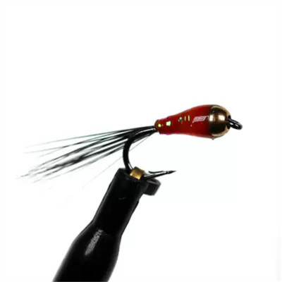 6 Multi color Copper bead head nymph wet fly