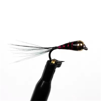 6 Multi color Copper bead head nymph wet fly