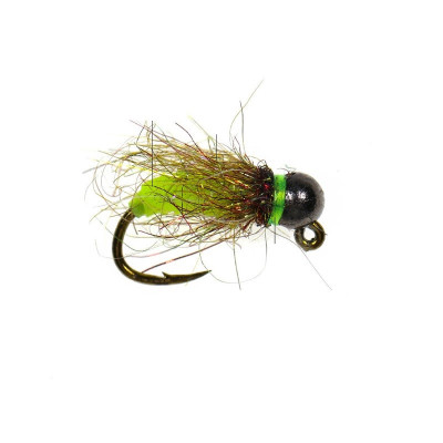 Euro Nymphe Wet Fly Wolfram Bead Kopf Fliege Köder 3-teilig