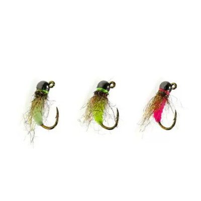 Euro Nymph Wet Fly Tungsten Bead Head Fly Bait 3 pcs