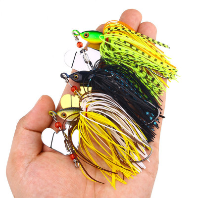 6 Spinner Bait Bass Pesca Lure Multi Color