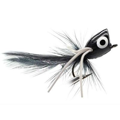 3 Color Popper 8 gancho de cebo negro