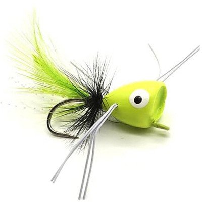 3 Pena Biomimética Popper fly Número 6 gancho verde