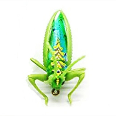 Realistic grasshopper fly fishing hook Yellowishgreen