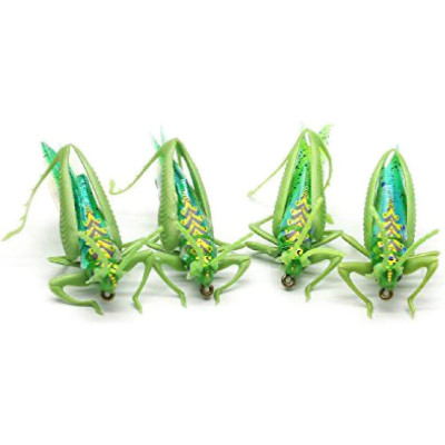 Realistic grasshopper fly fishing hook Yellowishgreen