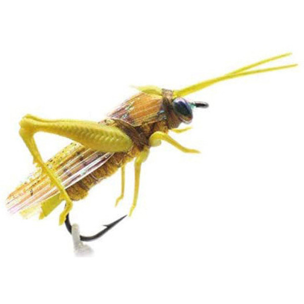 Realistic grasshopper fly fishing bait Yellow