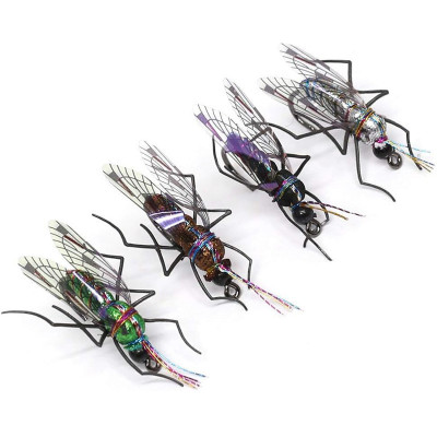 4 Mosquitos fly fishing bait dry fly