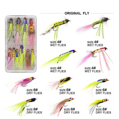 10 Water Demon Lady  Flies Box Fly Set