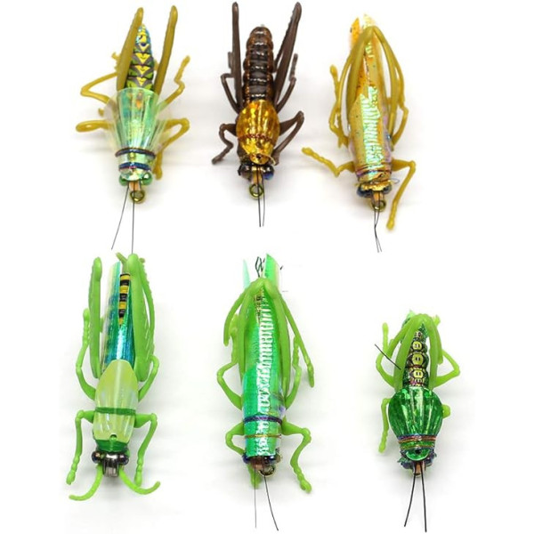 15 Multi Grasshopper Kit Fly Lures