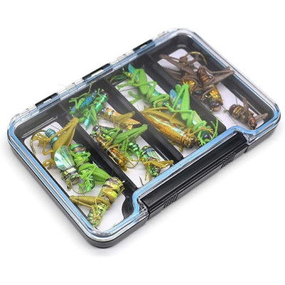 15 Multi Grasshopper Kit Fly Lures