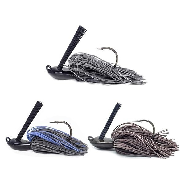 3 Jigs de pesca de borracha