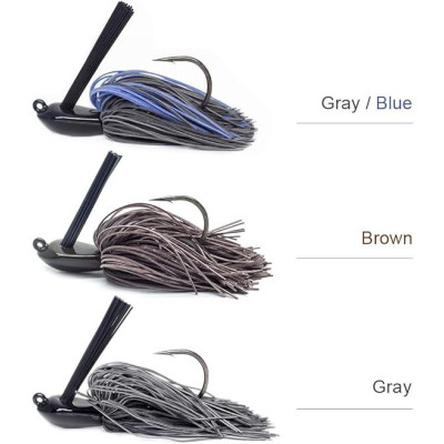 3 Rubber Fishing Jigs