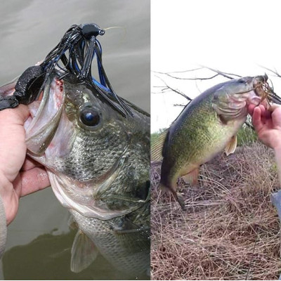 3 Jigs de pesca de borracha