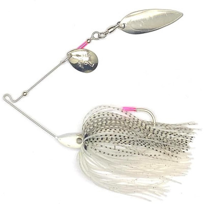 Spinner bite lure 4 pièces (1 / 4 oz, 3 / 8 Oz, 1 / 2 oz, 3 / 8 Oz) avec 10 jupes en caoutchouc