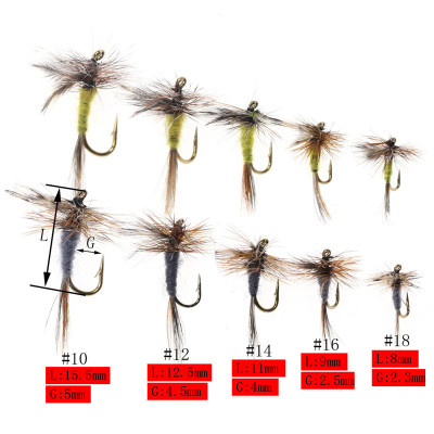 Boîte Adams fly Dry fly gris