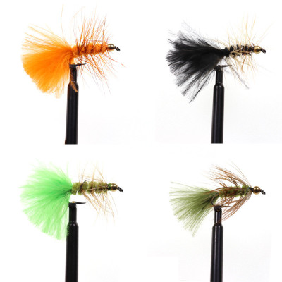 Mixed Color Streamer Fly Copper Bead Head