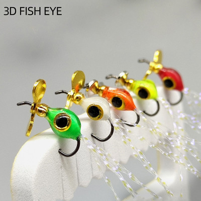 5 Bean hélice pequeno peixe spinner Lure