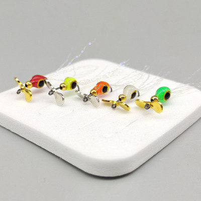 5 Elica di fagioli piccolo pesce spinner Lure