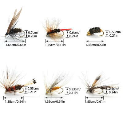 6 Wet Fly Baits Lure