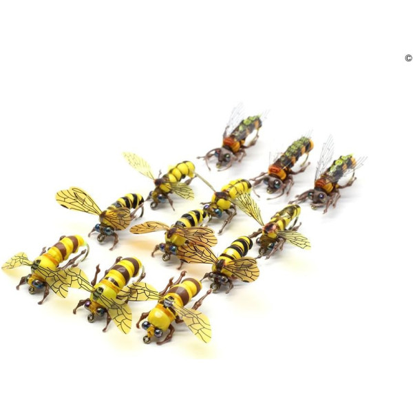 Realistic Fly Fishing Flies Set 12 pcs