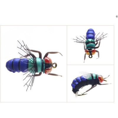 Fly Fishing Realistic Flies Bee Set 12 pcs