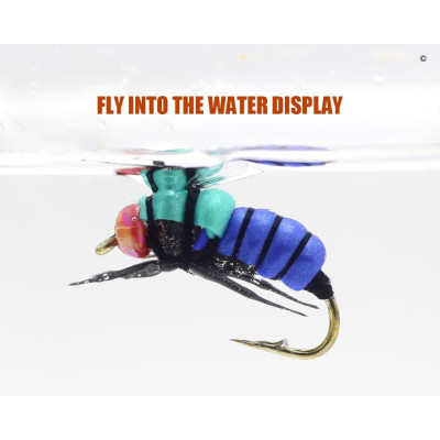 Fly Fishing Realistic Flies Bee Set 12 pcs