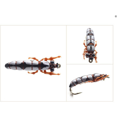 10 Fly Fishing Flies Larvae Set