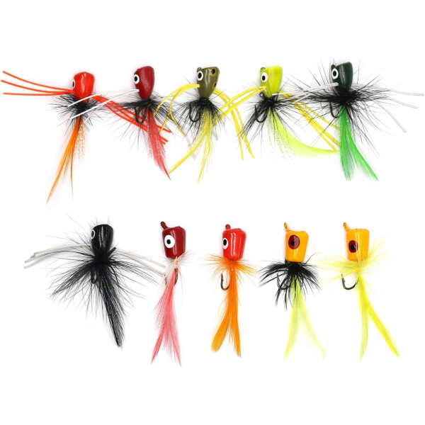 10 Front Popper Flies